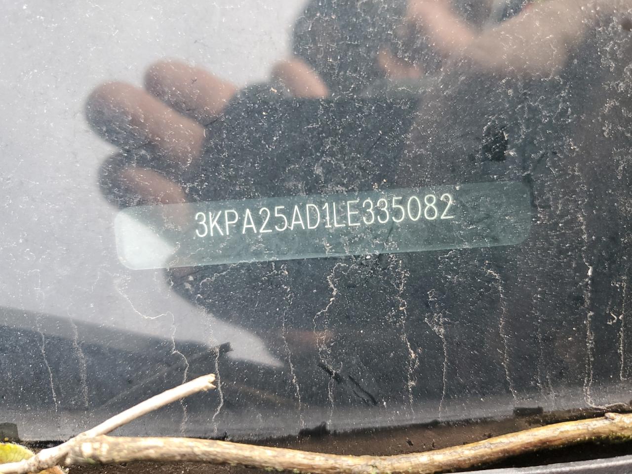 2020 Kia Rio Lx VIN: 3KPA25AD1LE335082 Lot: 90821235