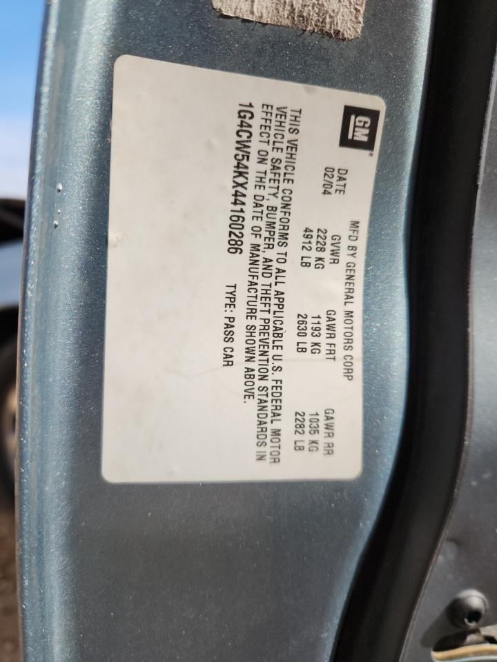 2004 Buick Park Avenue VIN: 1G4CW54KX44160286 Lot: 93324215