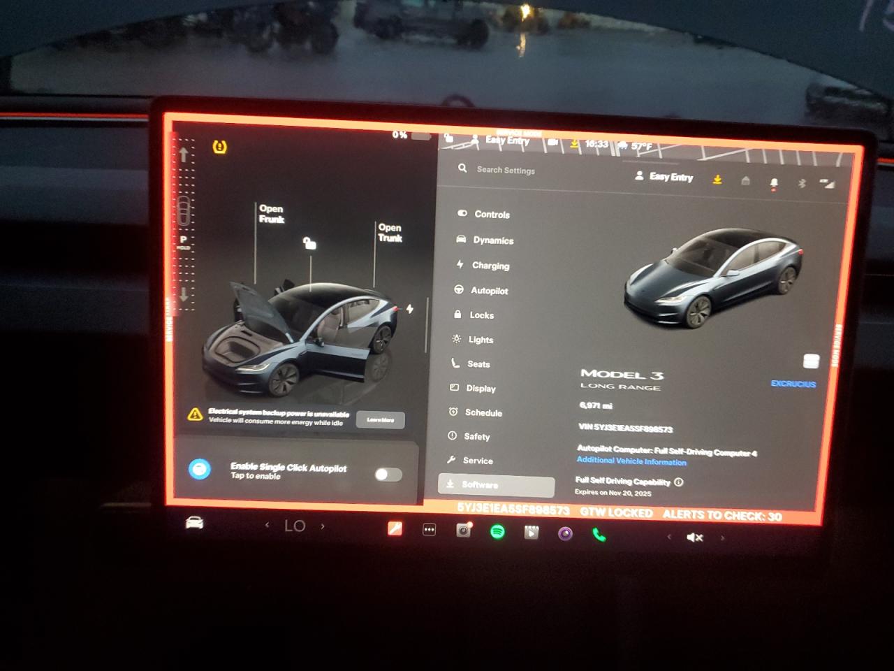 2025 Tesla Model 3 VIN: 5YJ3E1EA5SF898573 Lot: 93861225