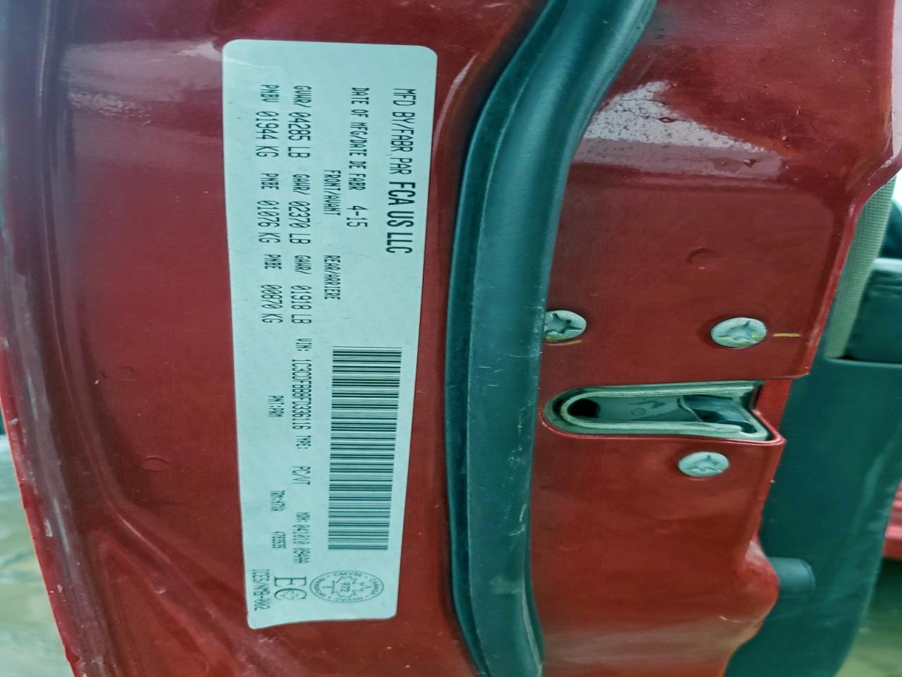 2015 Dodge Dart Sxt VIN: 1C3CDFBB8FD336116 Lot: 94278065