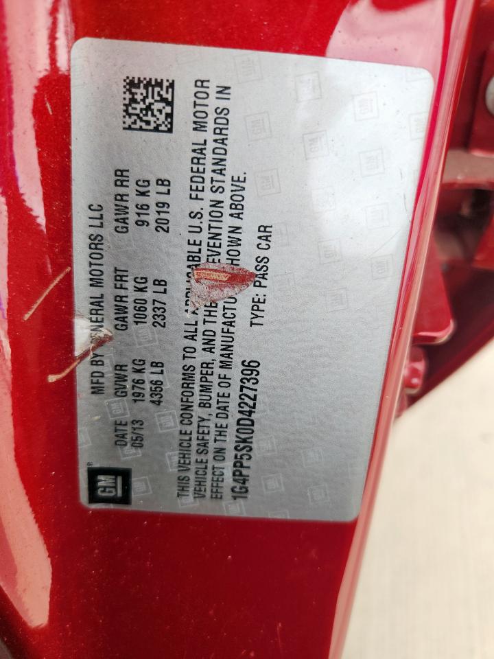 2013 Buick Verano VIN: 1G4PP5SK0D4227396 Lot: 93437255