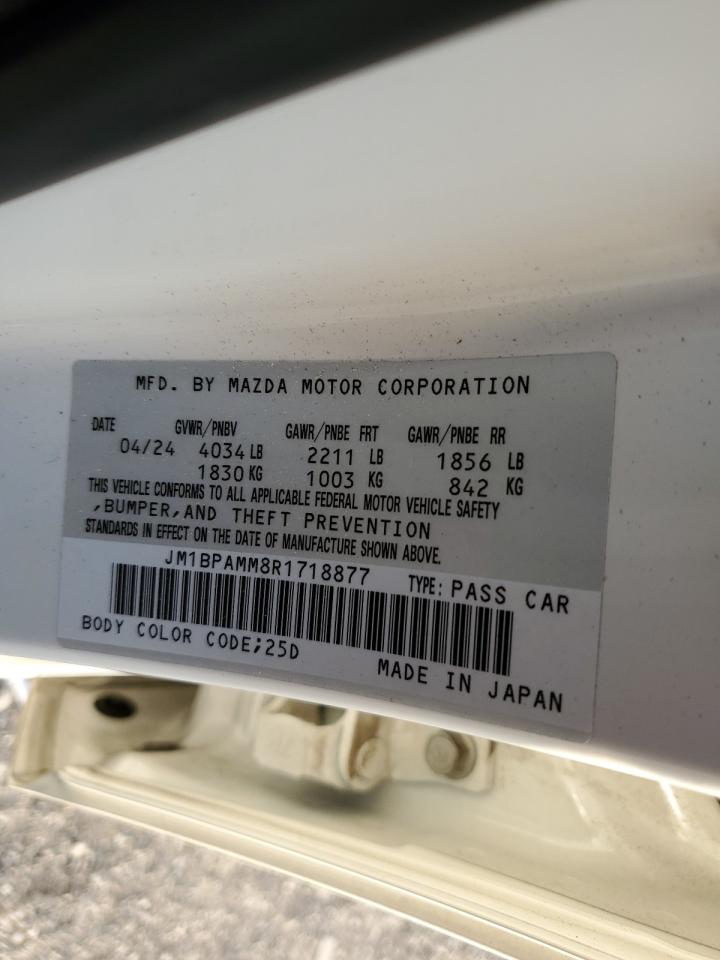 2024 Mazda 3 Premium VIN: JM1BPAMM8R1718877 Lot: 92409855