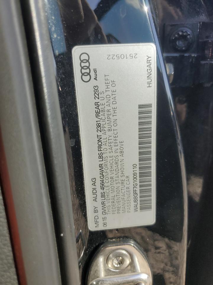 2016 Audi A3 Premium VIN: WAUB8GFF7G1009110 Lot: 93780235