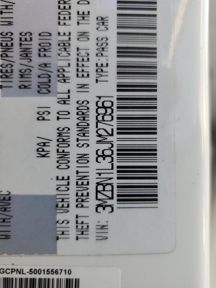 2018 Mazda 3 Touring VIN: 276961 Lot: 92355415