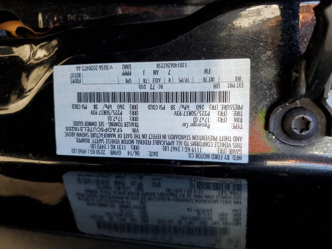 2014 Ford C-Max Premium VIN: 1FADP5CU7EL518255 Lot: 91127325