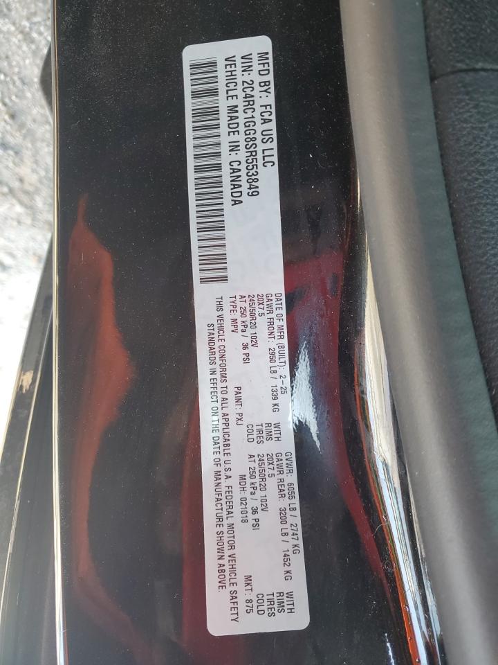 2025 Chrysler Pacifica Limited VIN: 2C4RC1GG8SR553849 Lot: 92607325