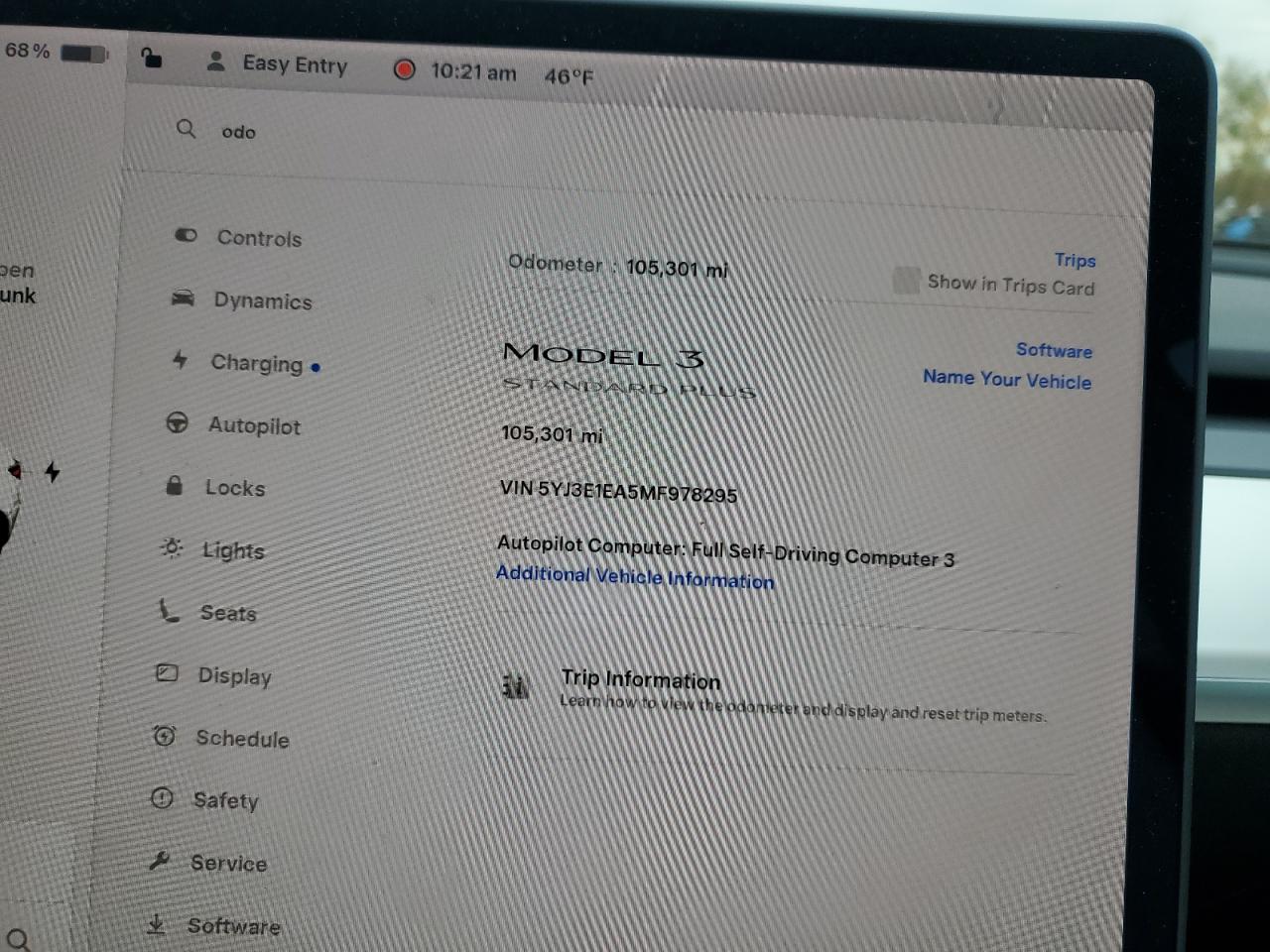 2021 Tesla Model 3 VIN: 5YJ3E1EA5MF978295 Lot: 91057345