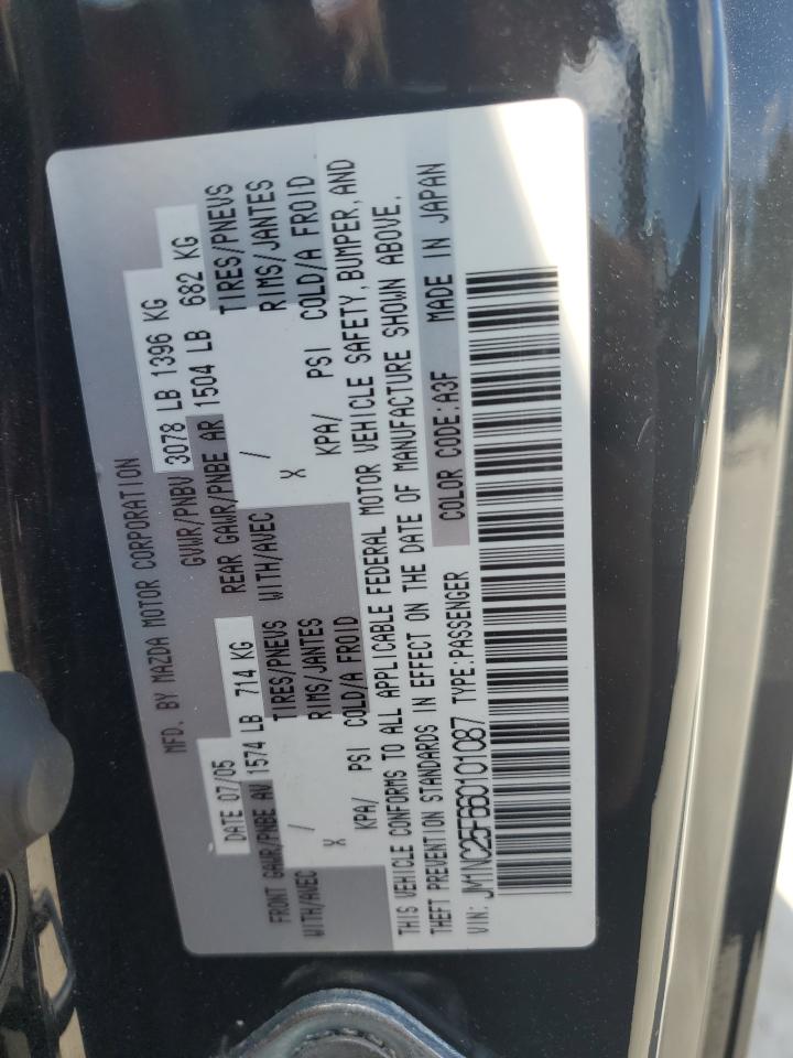 2006 Mazda Mx-5 Miata VIN: JM1NC25F660101087 Lot: 91472985