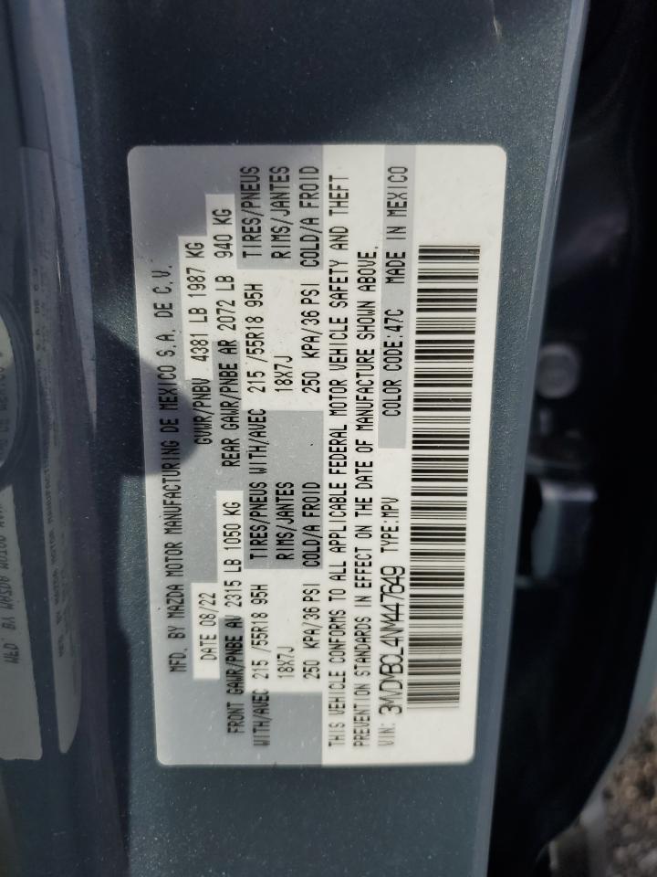 2022 Mazda Cx-30 Preferred VIN: 3MVDMBCL4NM447649 Lot: 91410425