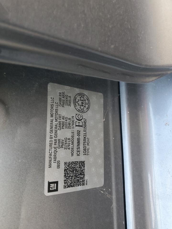 2020 Cadillac Ct5 Premium Luxury VIN: 1G6DT5RK1L0150457 Lot: 90096885