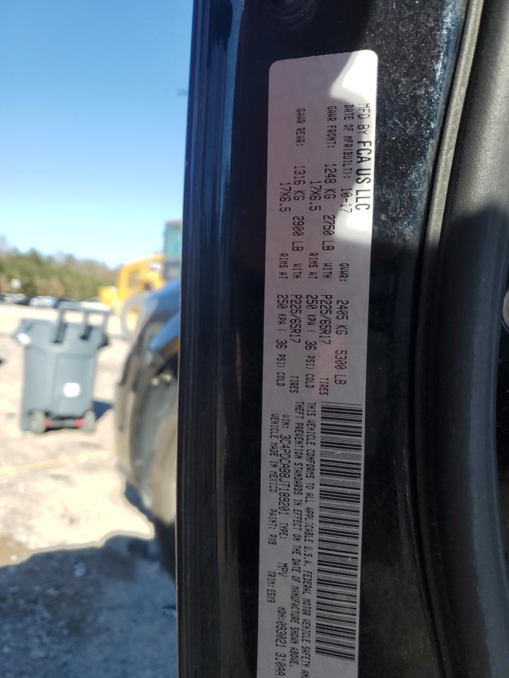 2018 Dodge Journey Se VIN: 3C4PDCAB8JT189201 Lot: 92250225