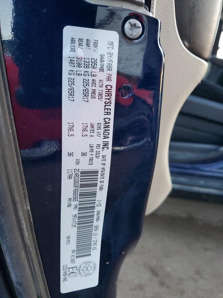 2015 Dodge Grand Caravan Se VIN: 2C4RDGBG9FR666965 Lot: 92794275