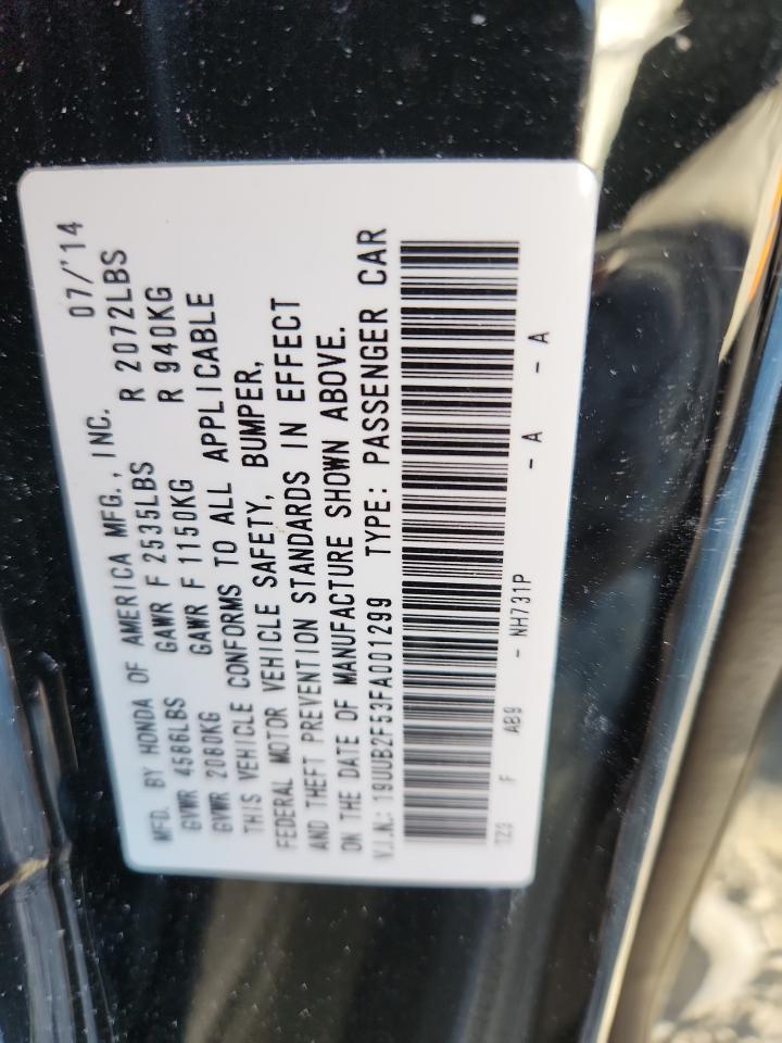 2015 Acura Tlx Tech VIN: 19UUB2F53FA001299 Lot: 92701655