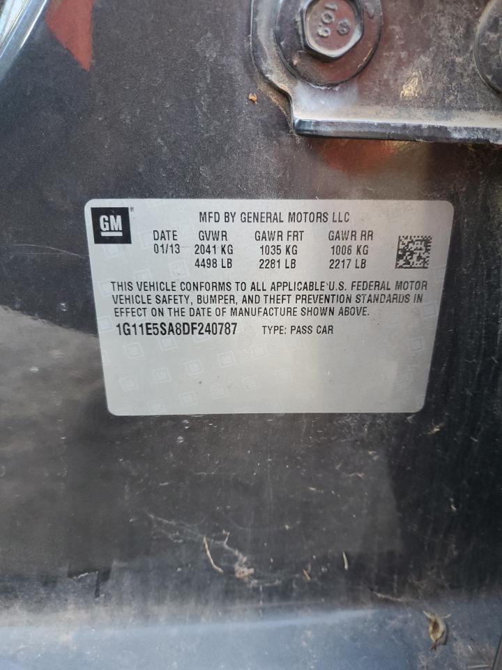 2013 Chevrolet Malibu 2Lt VIN: 1G11E5SA8DF240787 Lot: 92625765