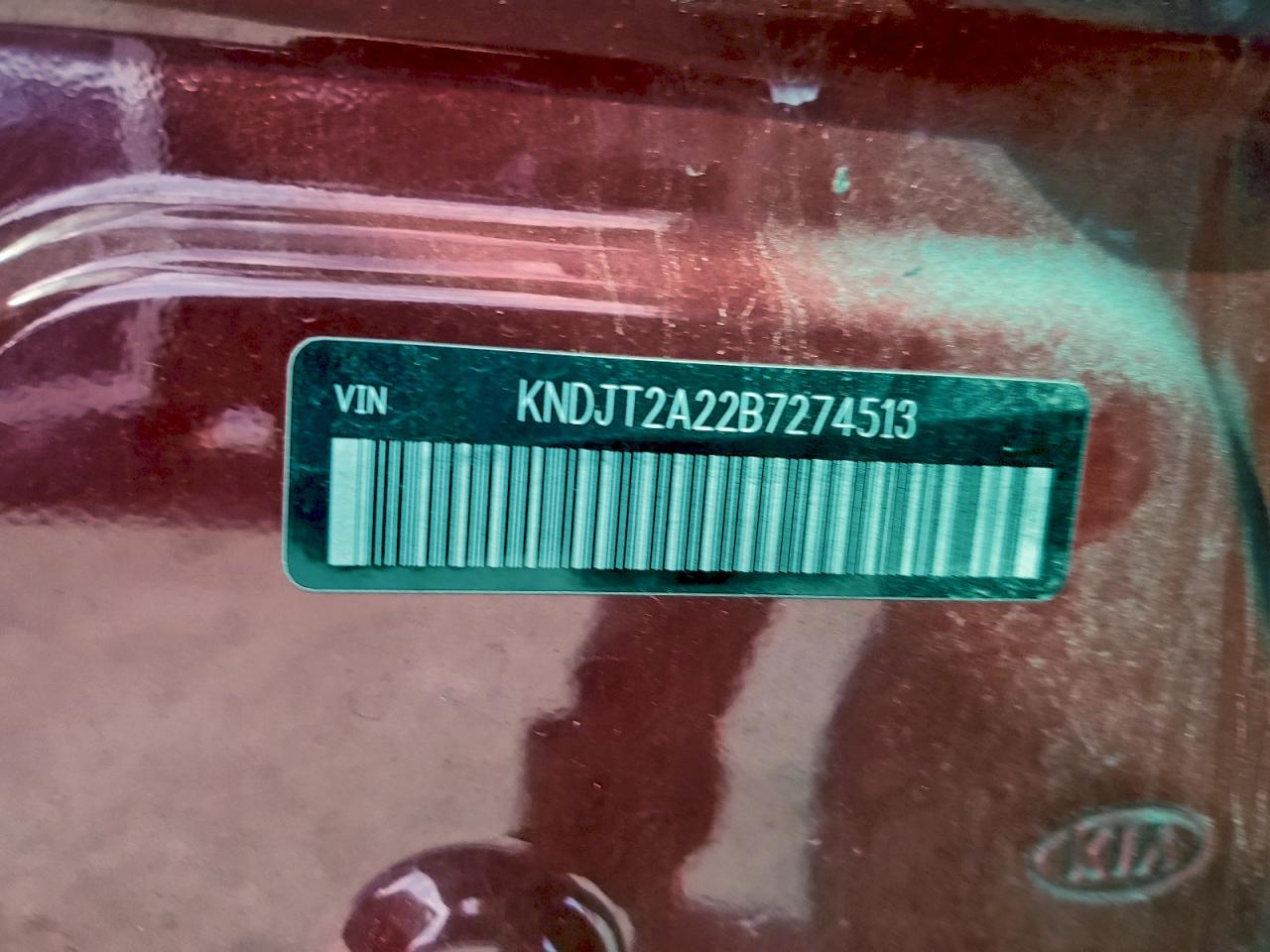 2011 Kia Soul + VIN: KNDJT2A22B7274513 Lot: 94074795