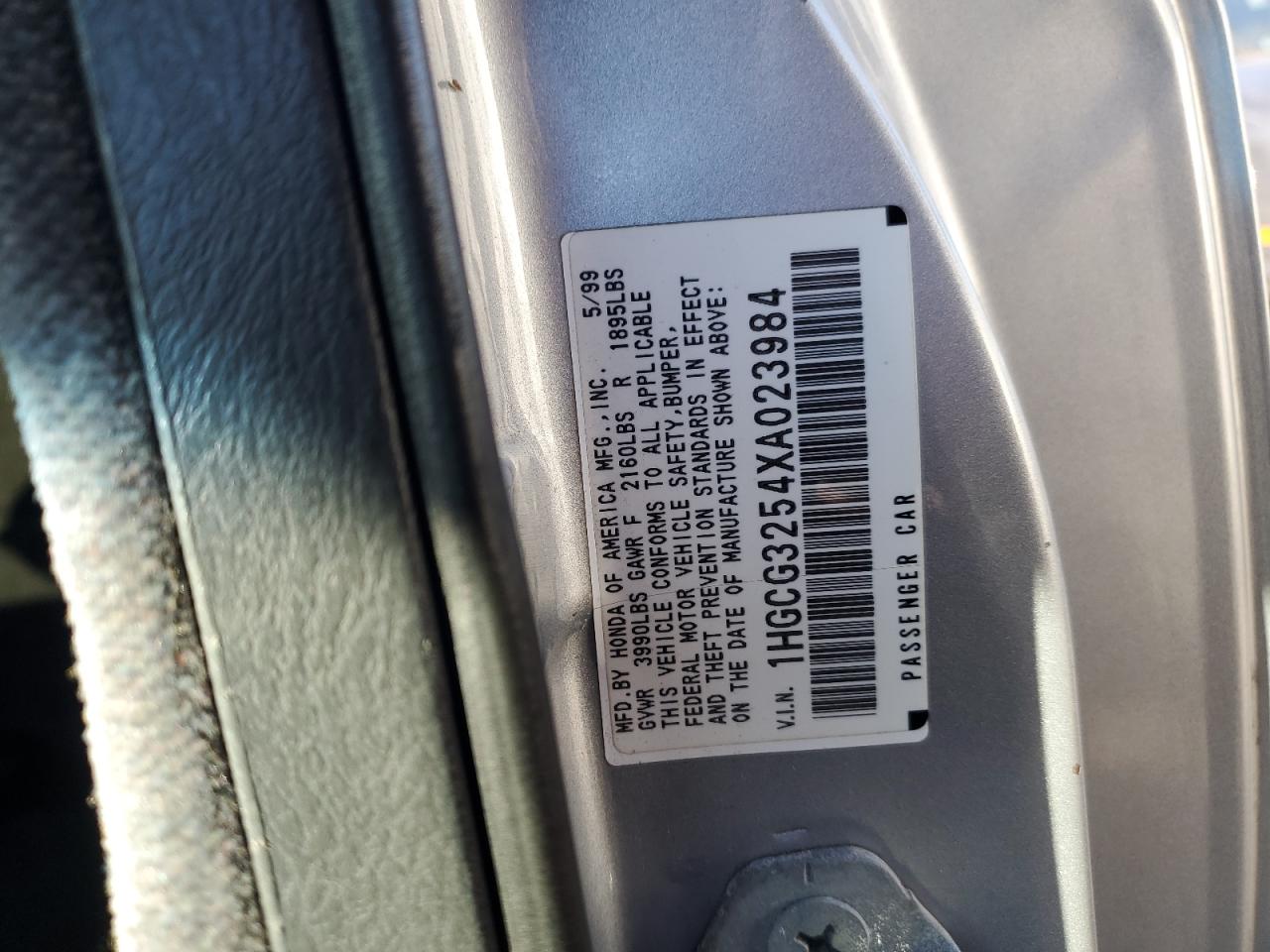 1999 Honda Accord Ex VIN: 1HGCG3254XA023984 Lot: 91731355