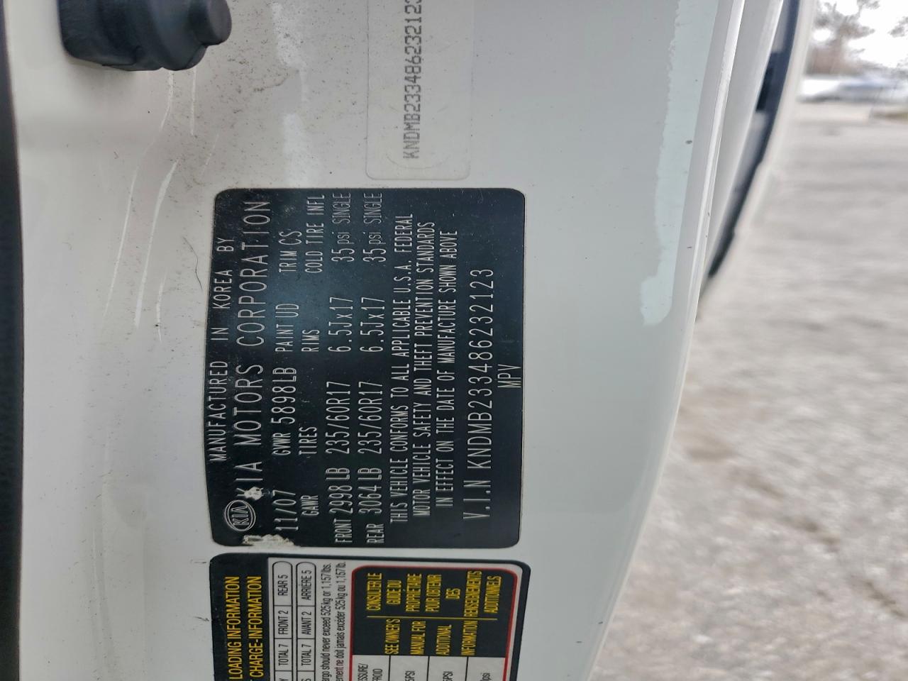 2008 Kia Sedona Ex VIN: KNDMB233486232123 Lot: 94072685