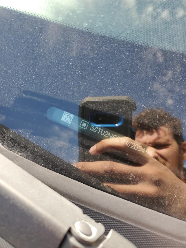 2017 GMC Sierra K1500 Slt VIN: 3GTU2NEC9HG205495 Lot: 92924895