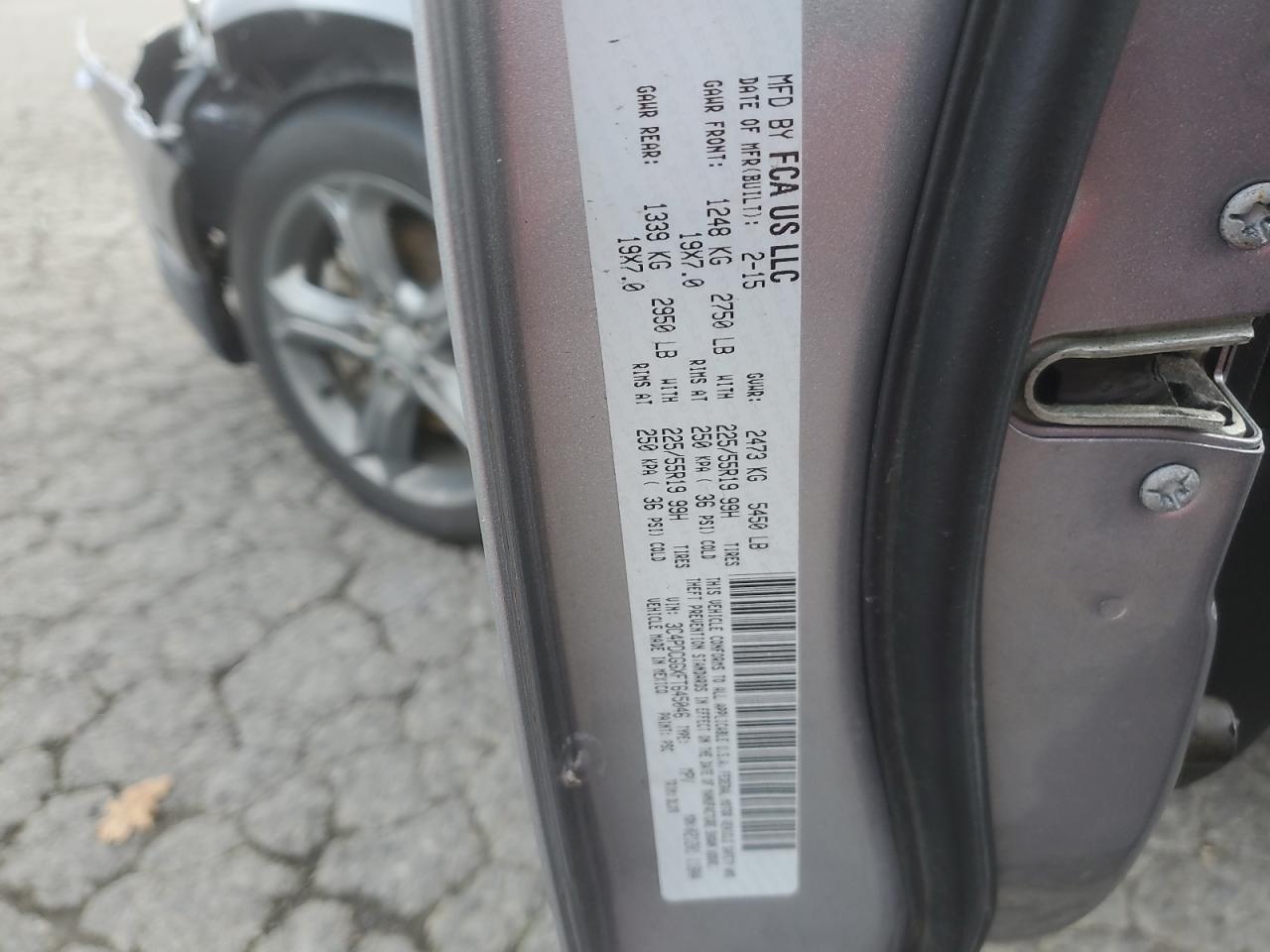 2015 Dodge Journey Crossroad VIN: 3C4PDCGGXFT645046 Lot: 91856465