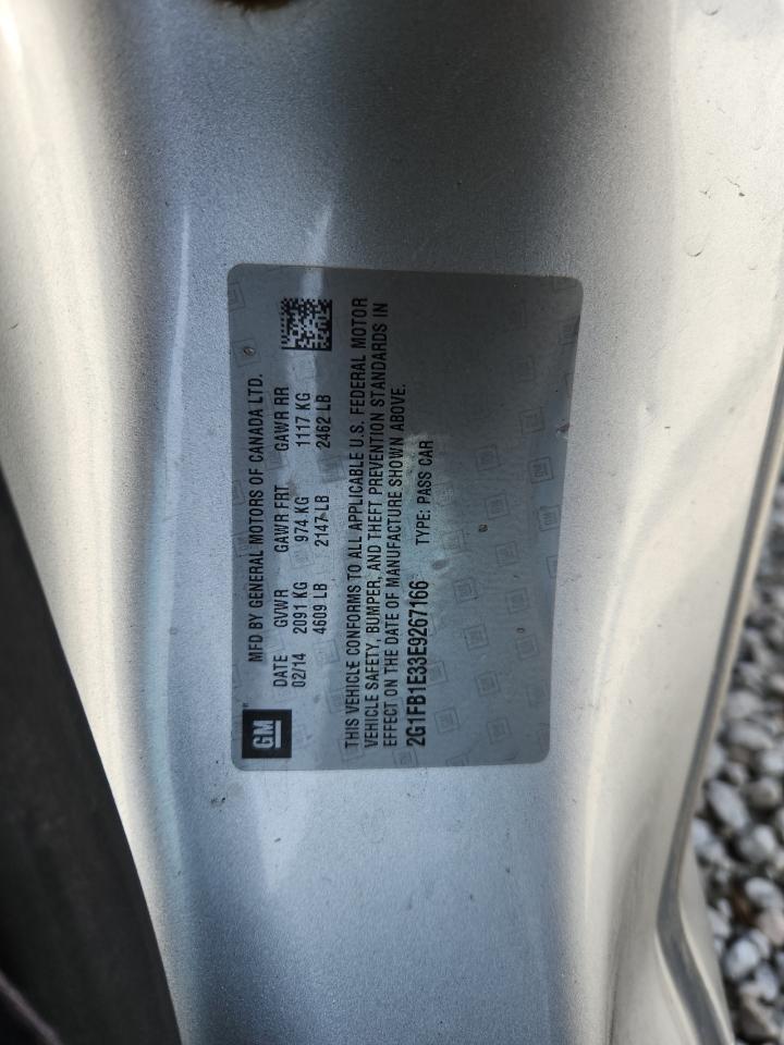 2014 Chevrolet Camaro Lt VIN: 2G1FB1E33E9267166 Lot: 92463815