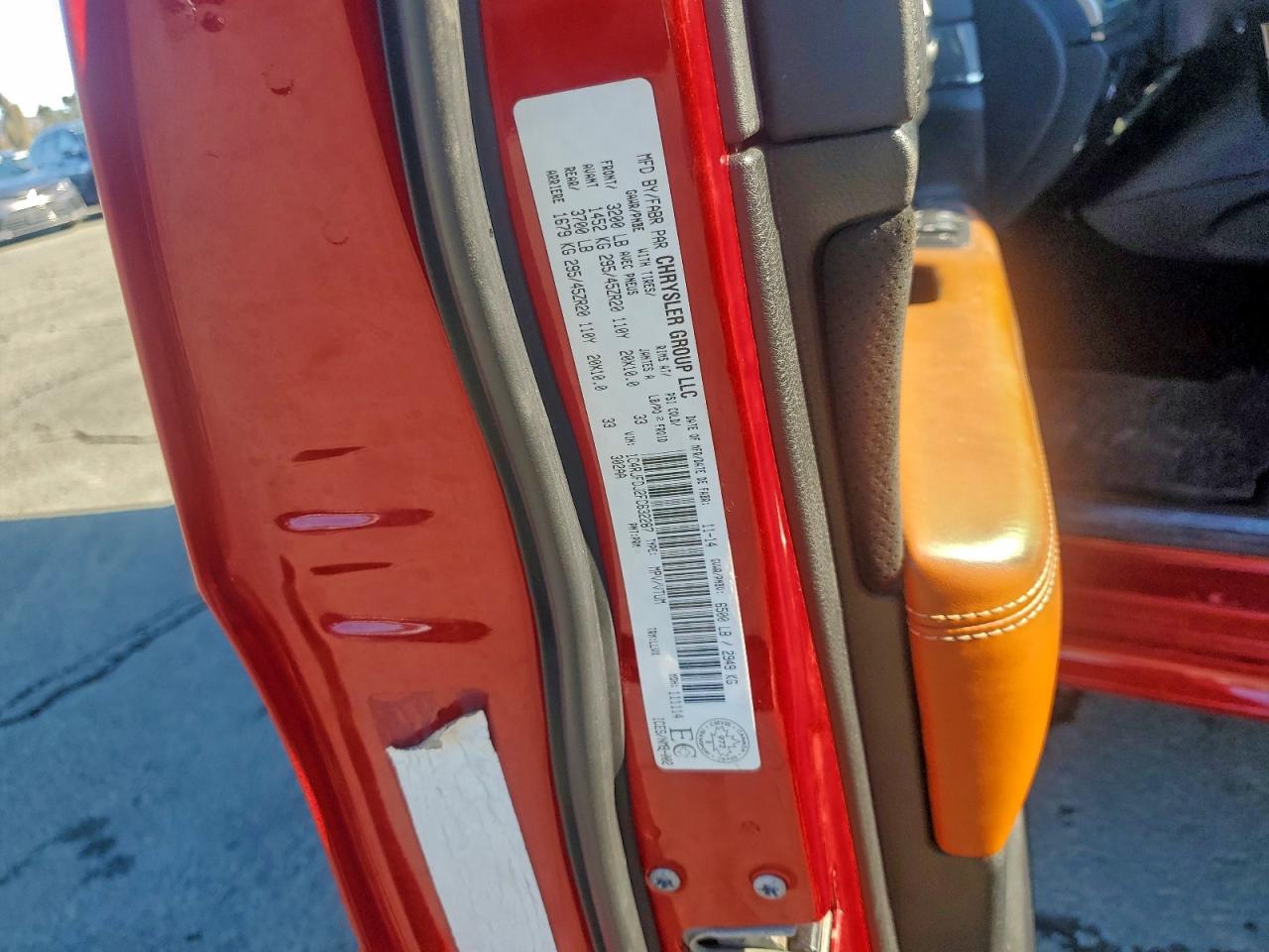 2015 Jeep Grand Cherokee Srt-8 VIN: 1C4RJFDJ2FC632287 Lot: 93976135