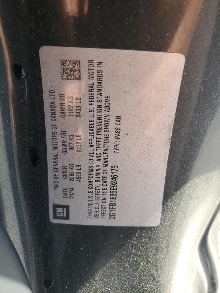 2014 Chevrolet Camaro Lt VIN: 2G1FB1E35E9246173 Lot: 92784065