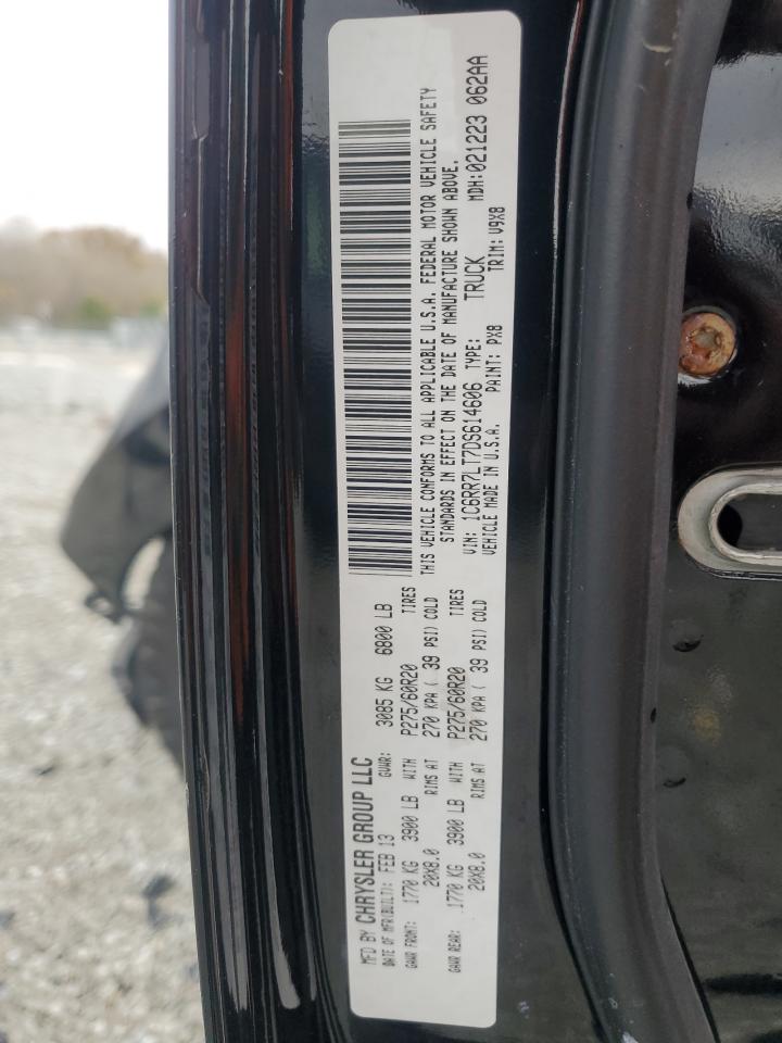 2013 Ram 1500 Slt VIN: 1C6RR7LT7DS614606 Lot: 91032005