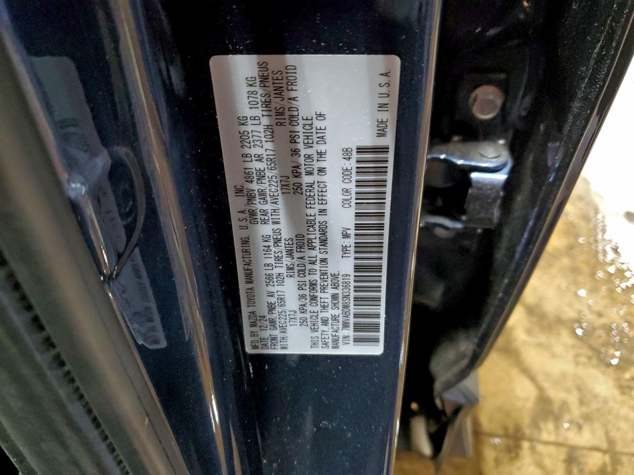 2025 Mazda Cx-50 Premium VIN: 7MMVABDM8SN336819 Lot: 92750175