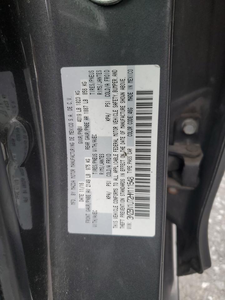 2017 Mazda 3 Sport VIN: 3MZBN1U72HM111548 Lot: 93444165