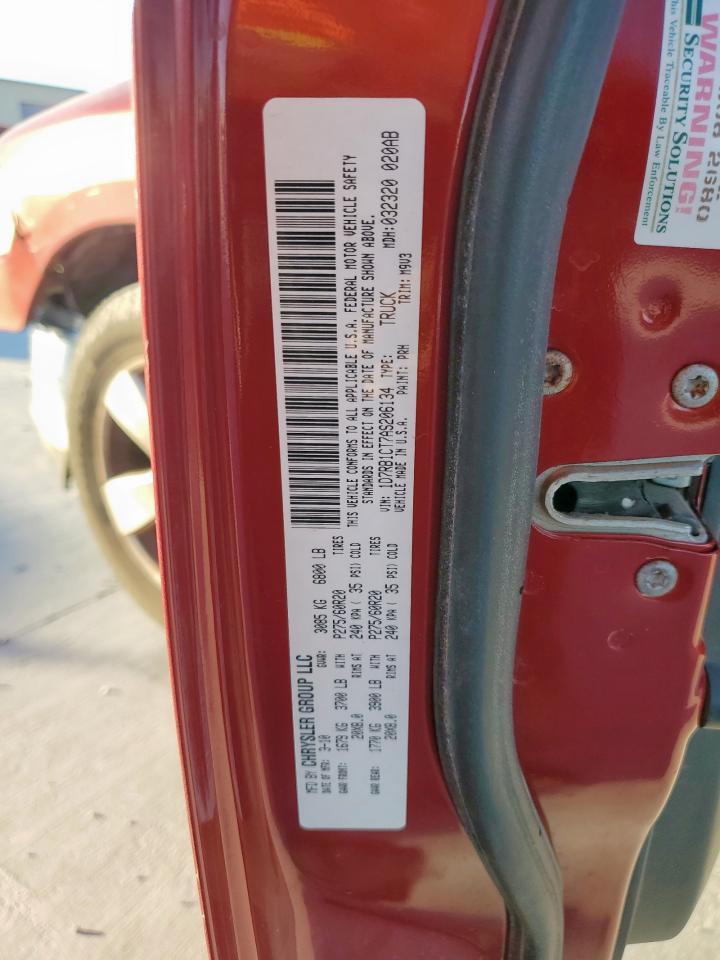 2010 Dodge Ram 1500 VIN: 1D7RB1CT7AS206134 Lot: 92270025