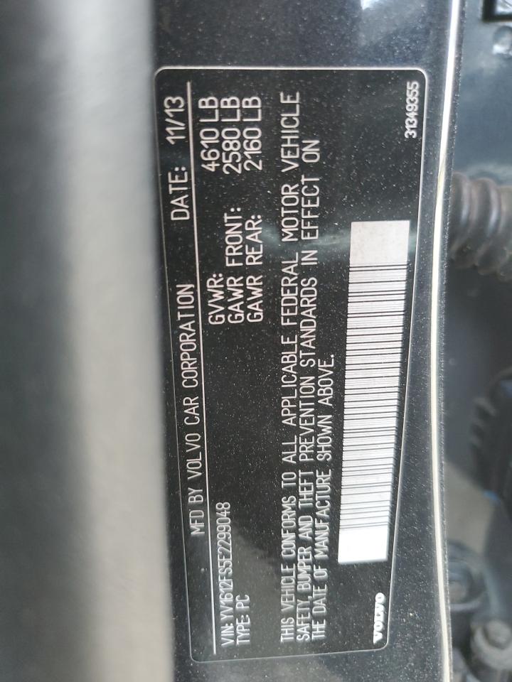 2014 Volvo S60 T5 VIN: YV1612FS5E2299048 Lot: 91816925