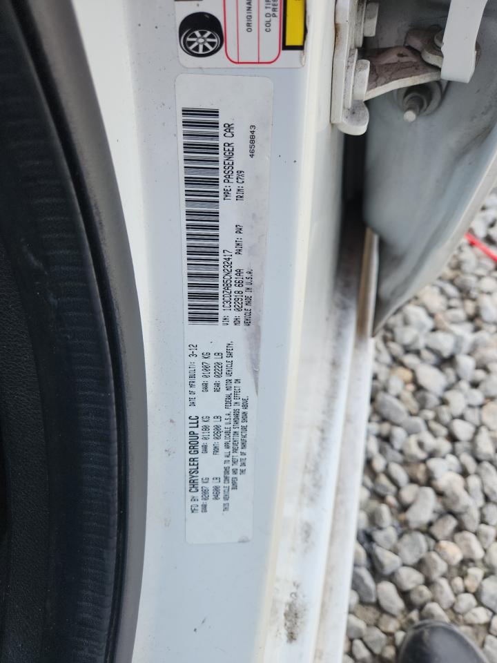 2012 Dodge Avenger Se VIN: 1C3CDZAB5CN232417 Lot: 90881355