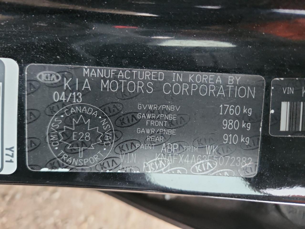 2014 Kia Forte Lx VIN: KNAFX4A63E5072382 Lot: 86988565