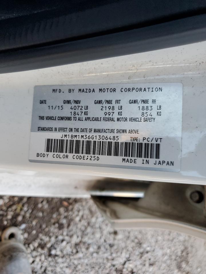 2016 Mazda 3 Touring VIN: JM1BM1M36G1306485 Lot: 90287475