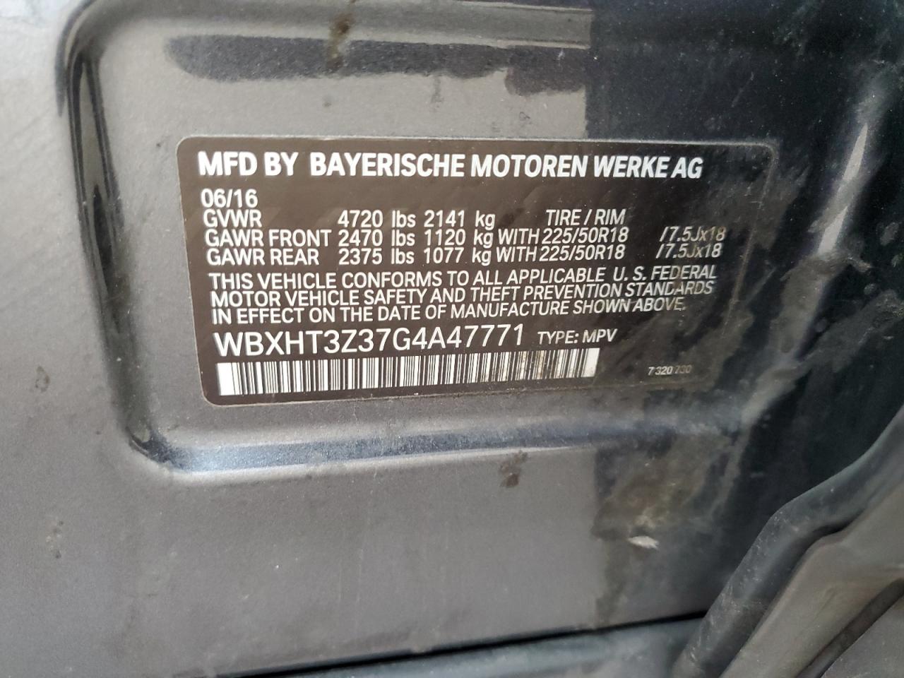 Фото: WBXHT3Z37G4A47771