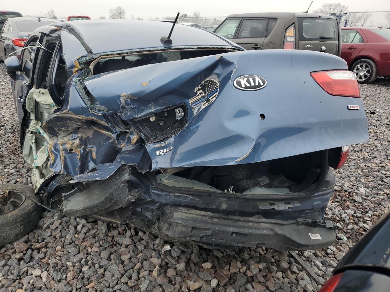 2016 Kia Rio Lx VIN: KNADM4A34G6643221 Lot: 93241205