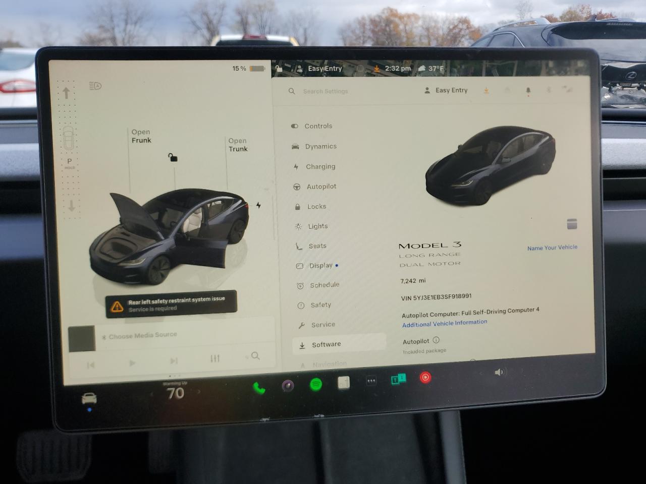 2025 Tesla Model 3 VIN: 5YJ3E1EB3SF918991 Lot: 91896625