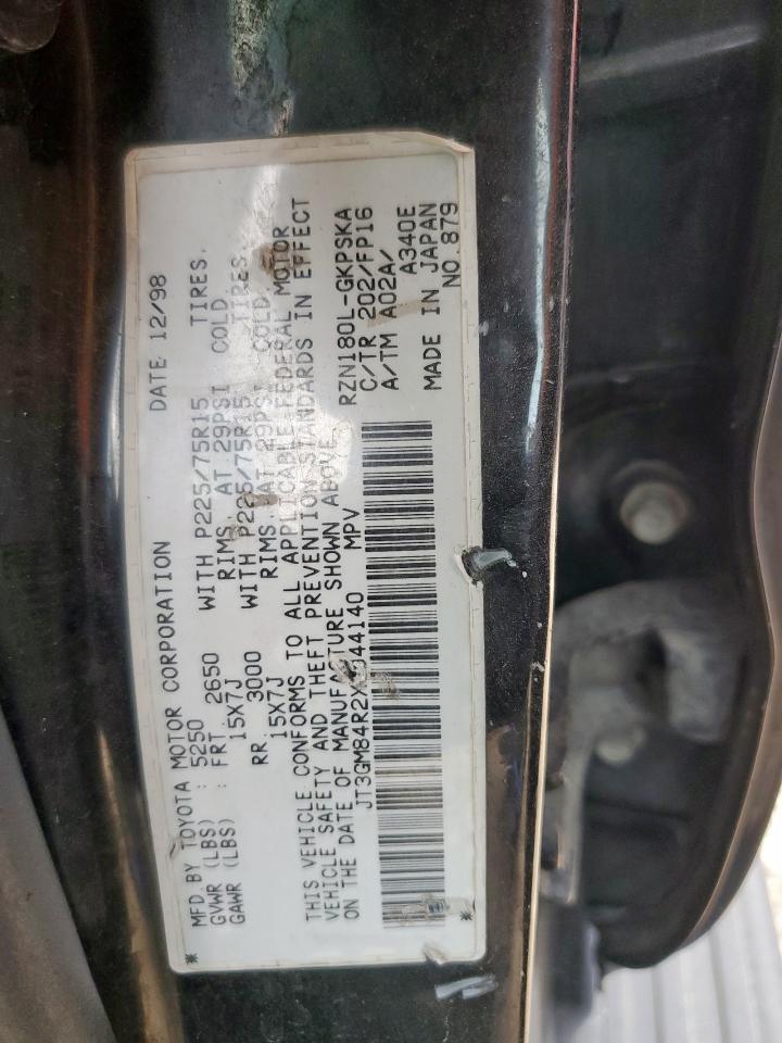 1999 Toyota 4Runner VIN: JT3GM84R2X0044140 Lot: 87127695
