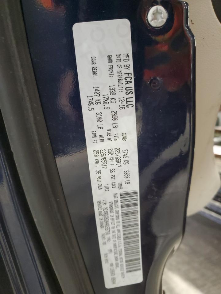 2017 Dodge Grand Caravan Se VIN: 2C4RDGBG0HR655758 Lot: 91489305