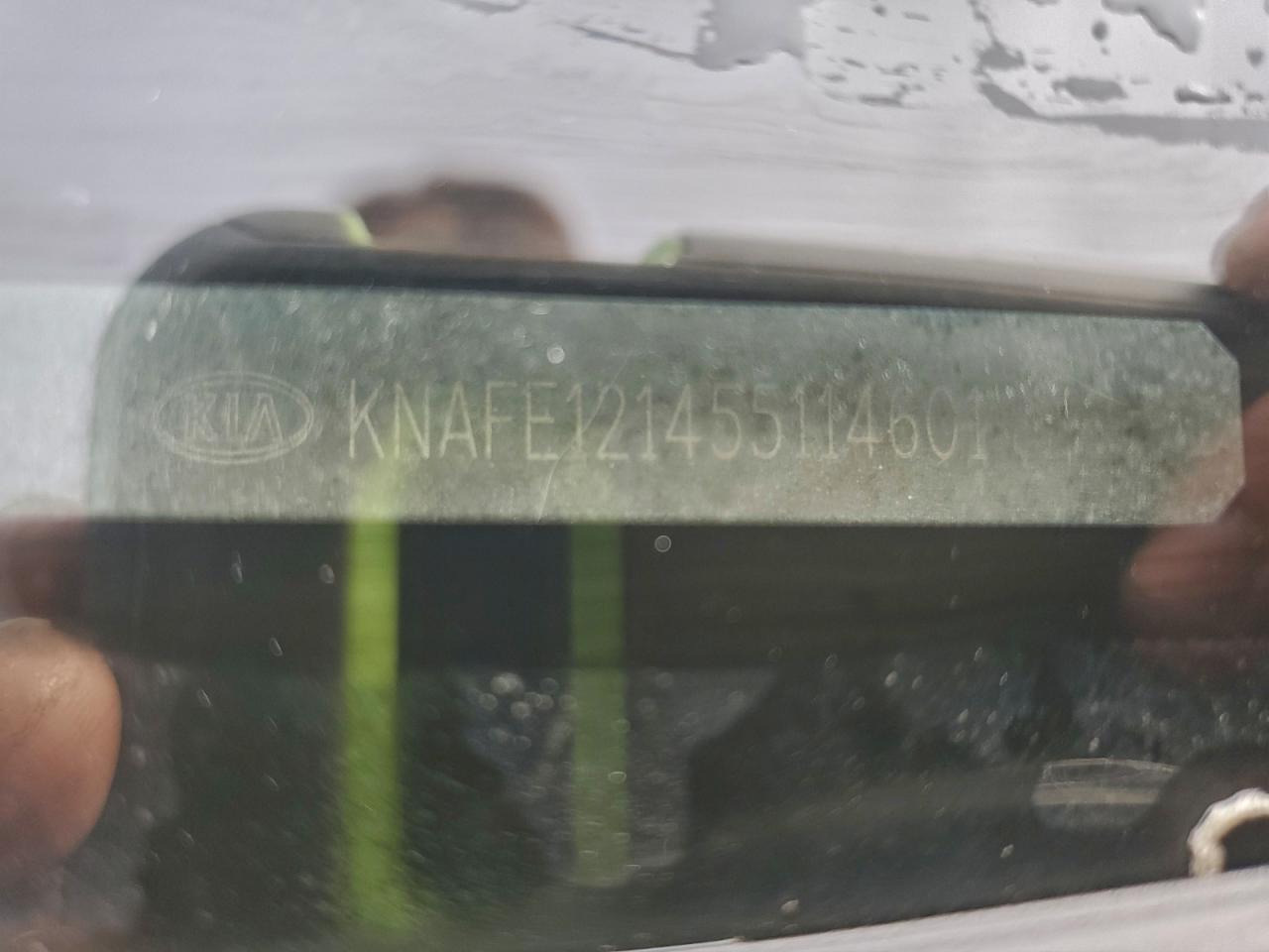 2005 Kia Spectra Lx VIN: KNAFE121455114601 Lot: 93852505