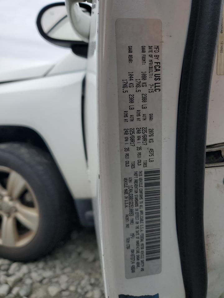 2016 Jeep Compass Sport VIN: 1C4NJDBB1GD510093 Lot: 93301315