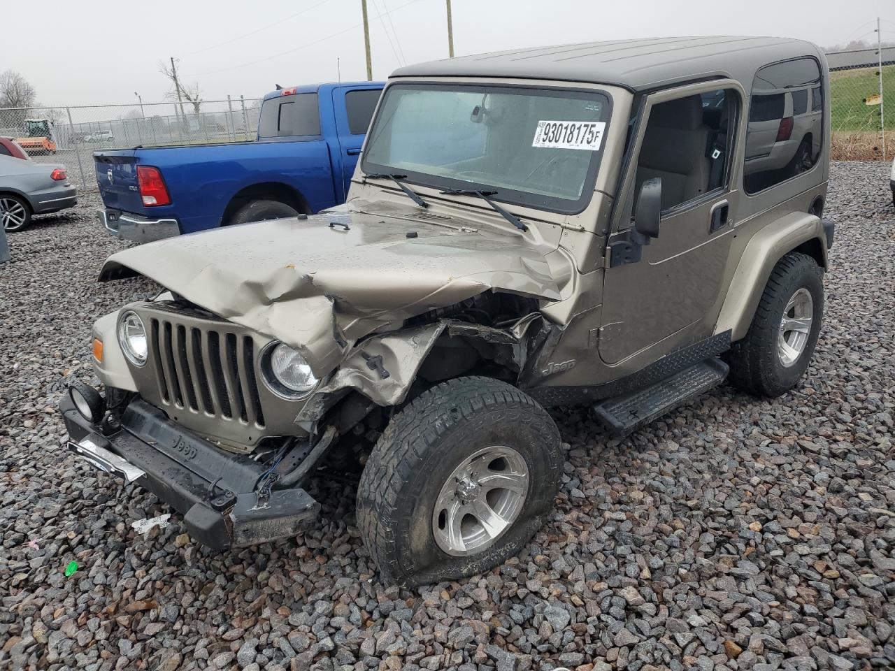 2003 Jeep Wrangler / Tj Sahara VIN: 1J4FA59S63P369086 Lot: 93018175