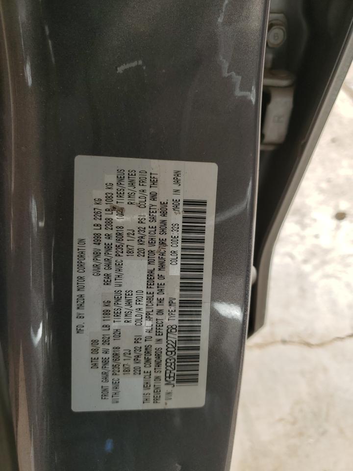 2009 Mazda Cx-7 VIN: JM3ER293X90227768 Lot: 91116385