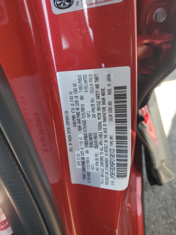 2023 Mazda Cx-5 Premium VIN: JM3KFBDM9P0196103 Lot: 92067225