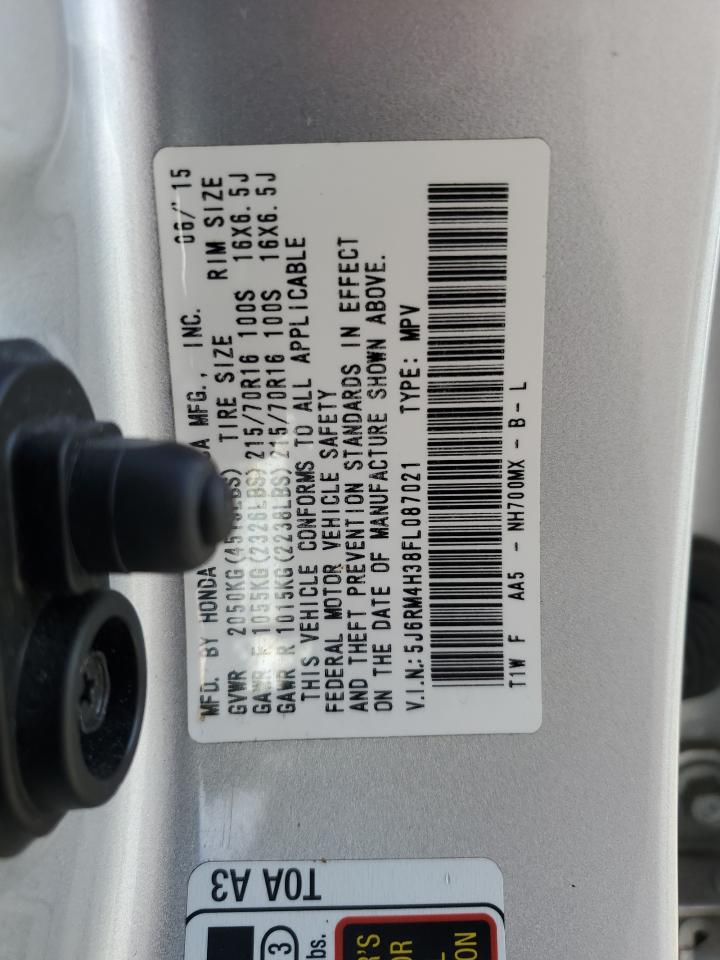 2015 Honda Cr-V Lx VIN: 5J6RM4H38FL087021 Lot: 93277805