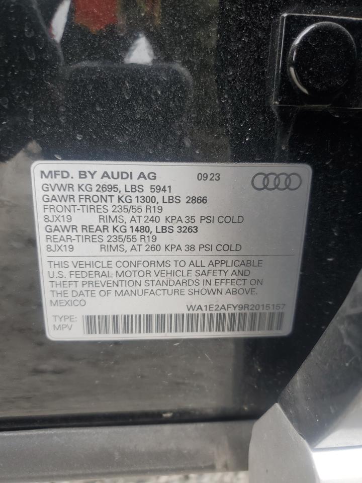 2024 Audi Q5 E Premium Plus 55 VIN: WA1E2AFY9R2015157 Lot: 92885485