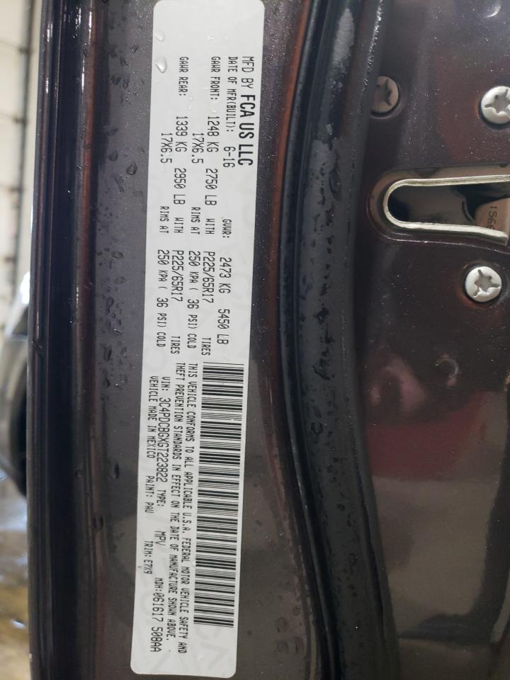 2016 Dodge Journey Sxt VIN: 3C4PDCBGXGT223822 Lot: 91089095