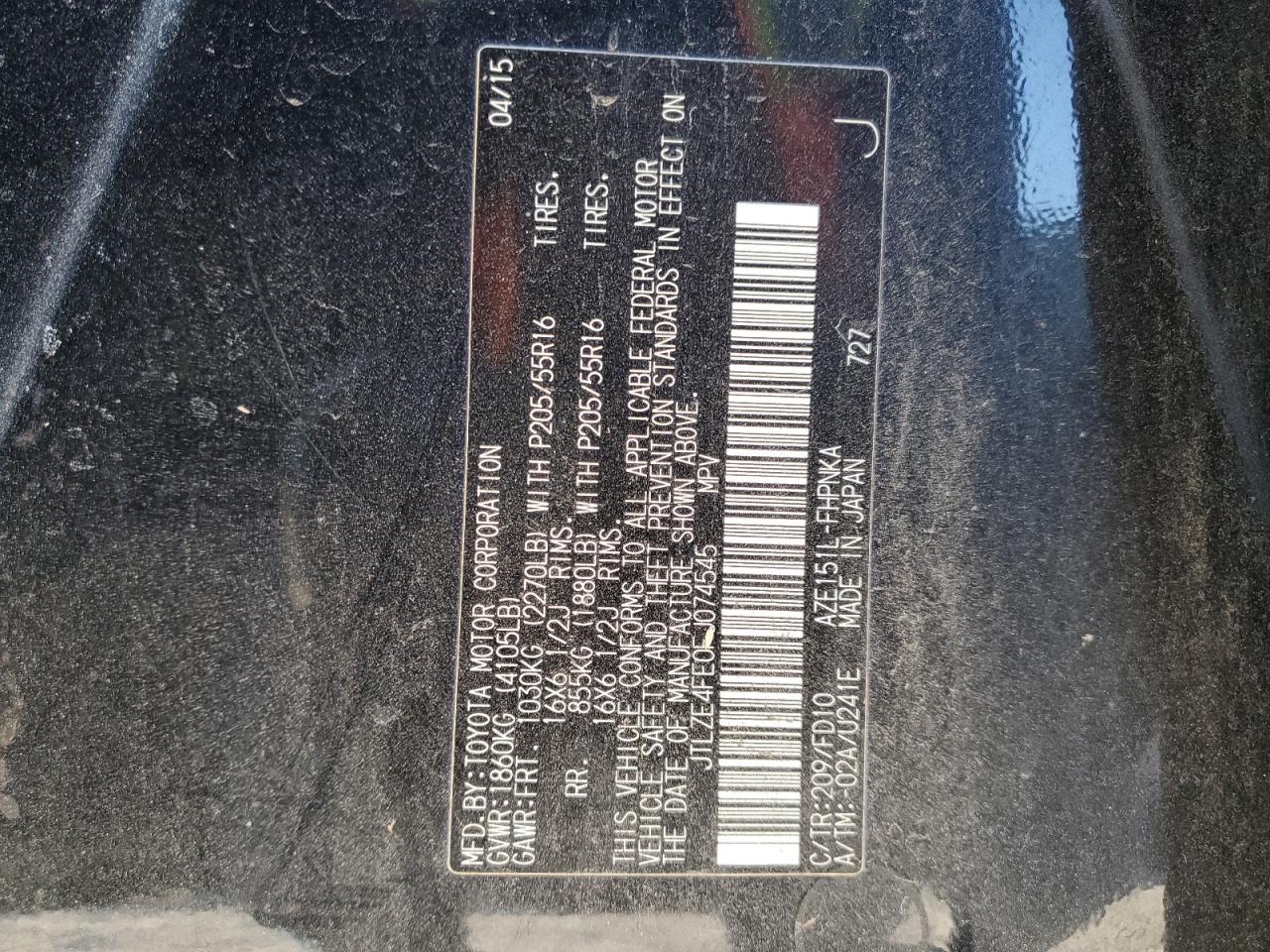 2015 Toyota Scion Xb VIN: JTLZE4FE0FJ074545 Lot: 92169755