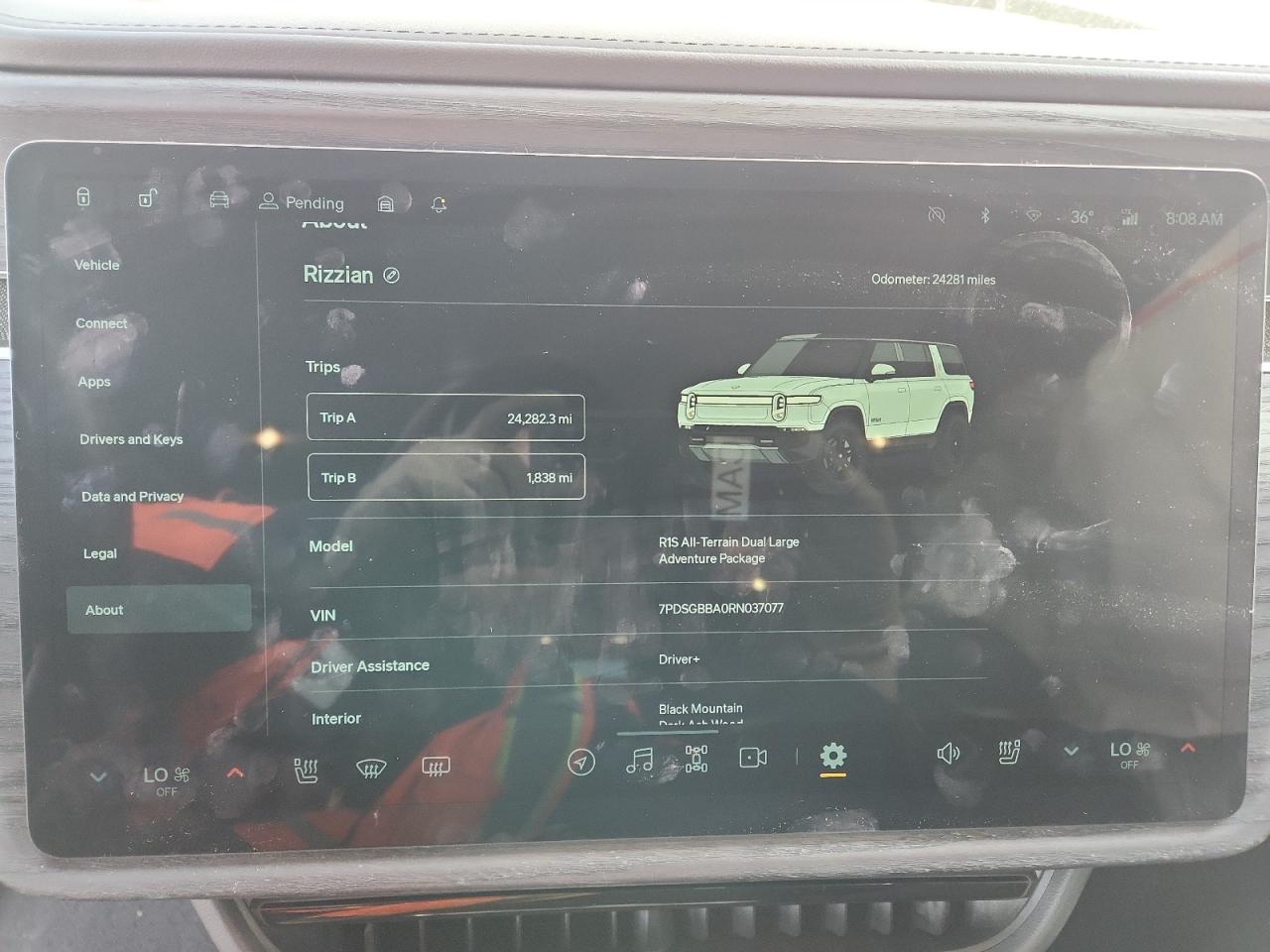 2024 Rivian R1S Adventure VIN: 7PDSGBBA0RN037077 Lot: 90658325