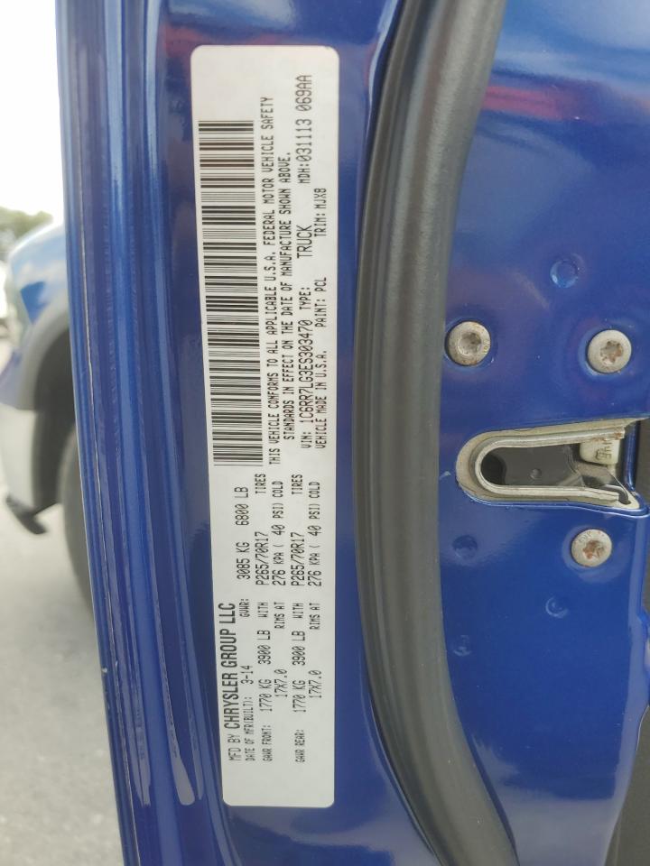 2014 Ram 1500 Slt VIN: 1C6RR7LG3ES303470 Lot: 91588075